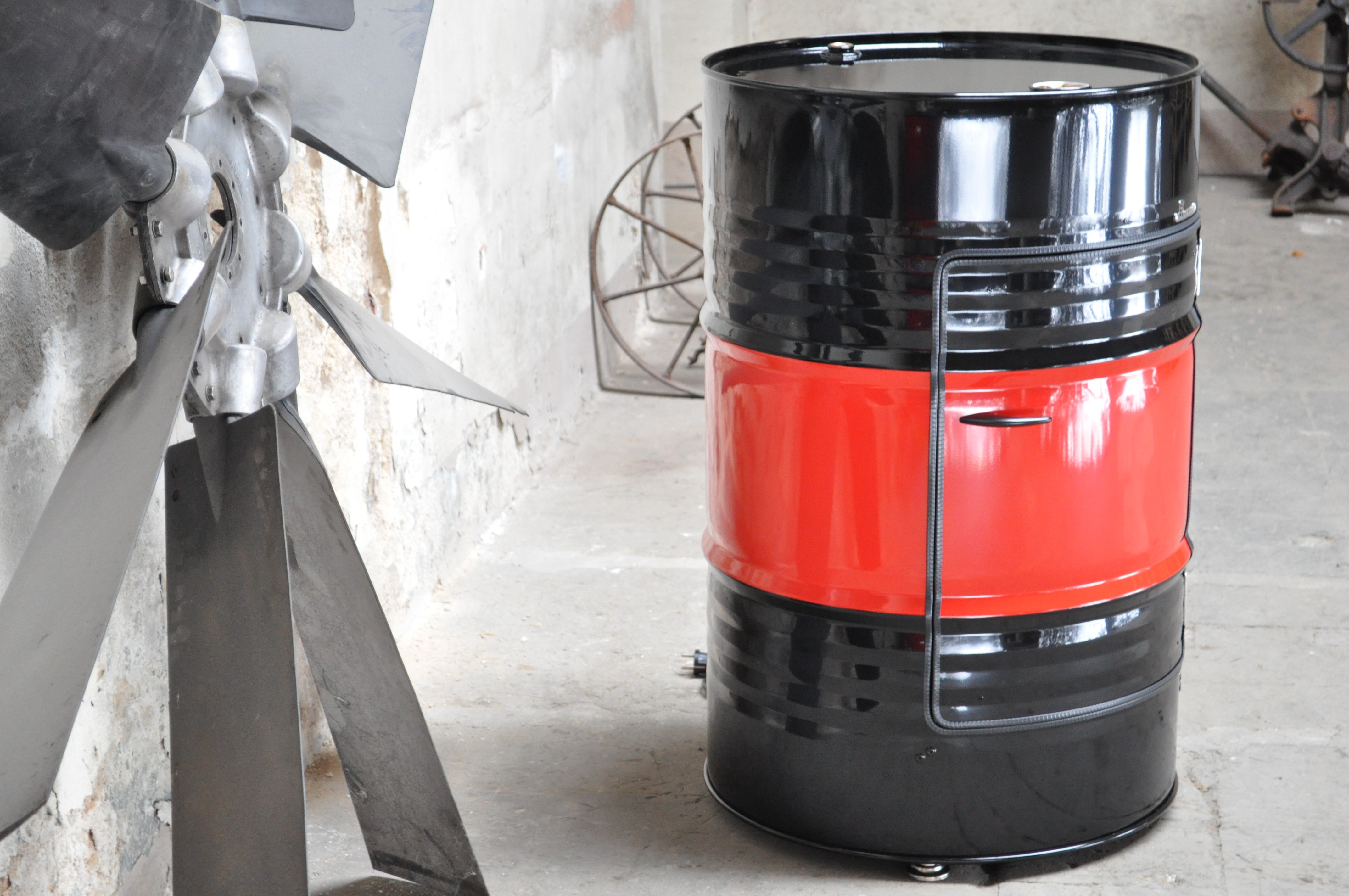 200 Liter Neu Fass Minibar inkl. Dometic Hipro 3000 Ölfass - Farbe